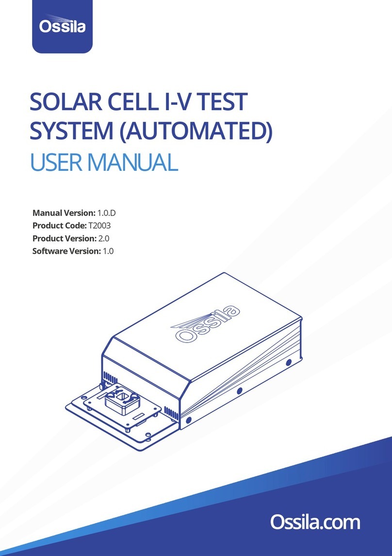 Ossila Solar Cell I-V Test System user manual
