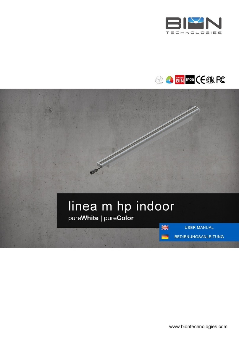 BION TECHNOLOGIES linea m hp indoor pureColor User manual BION TECHNOLOGIES linea m hp indoor pureColor User manual
