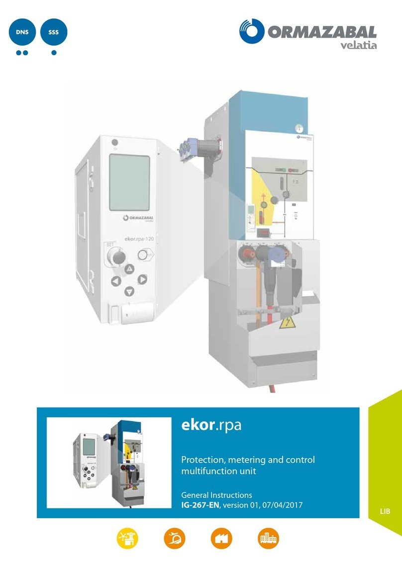 Ormazabal ekor.rpa Series General instructions