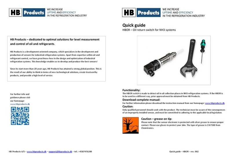HB Products HBOR quick guide