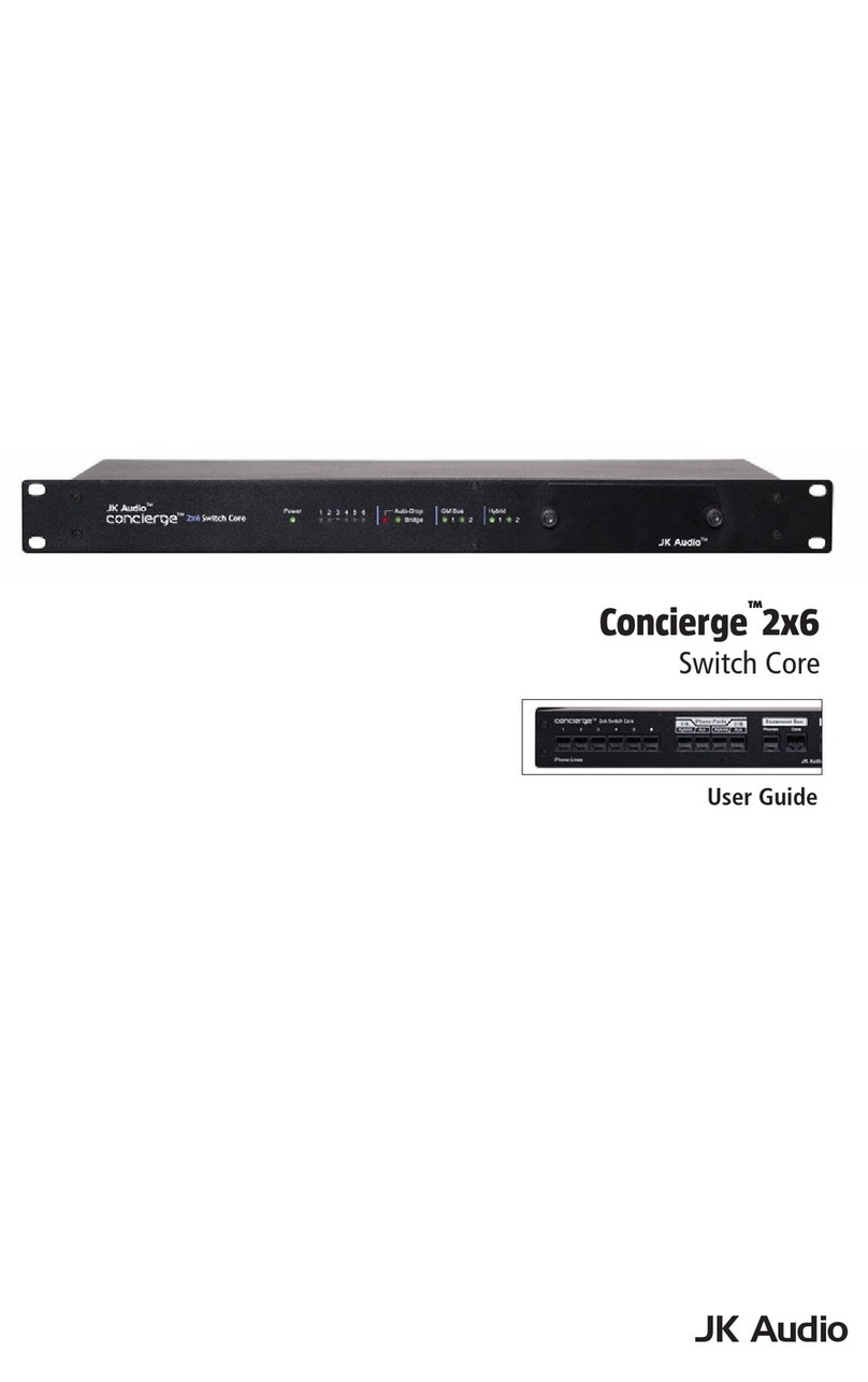 JK Audio Concierge 2x6 user guide