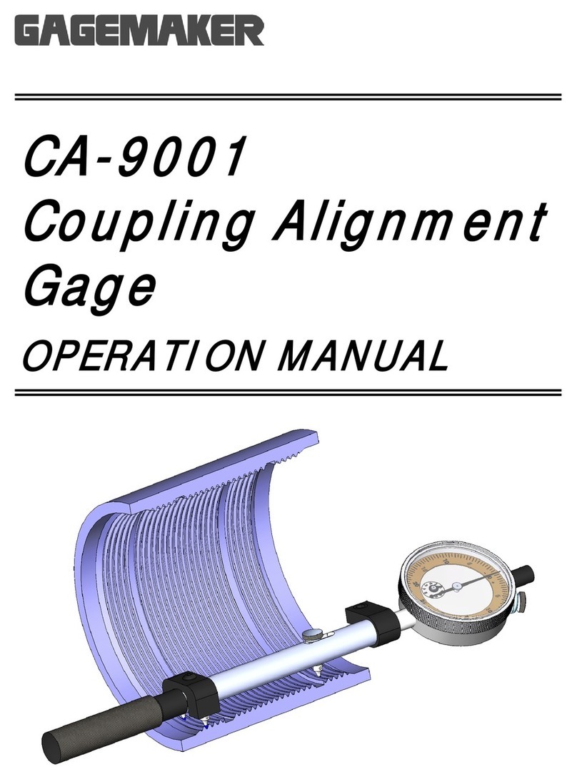 GAGEMAKER CA-9001 User manual
