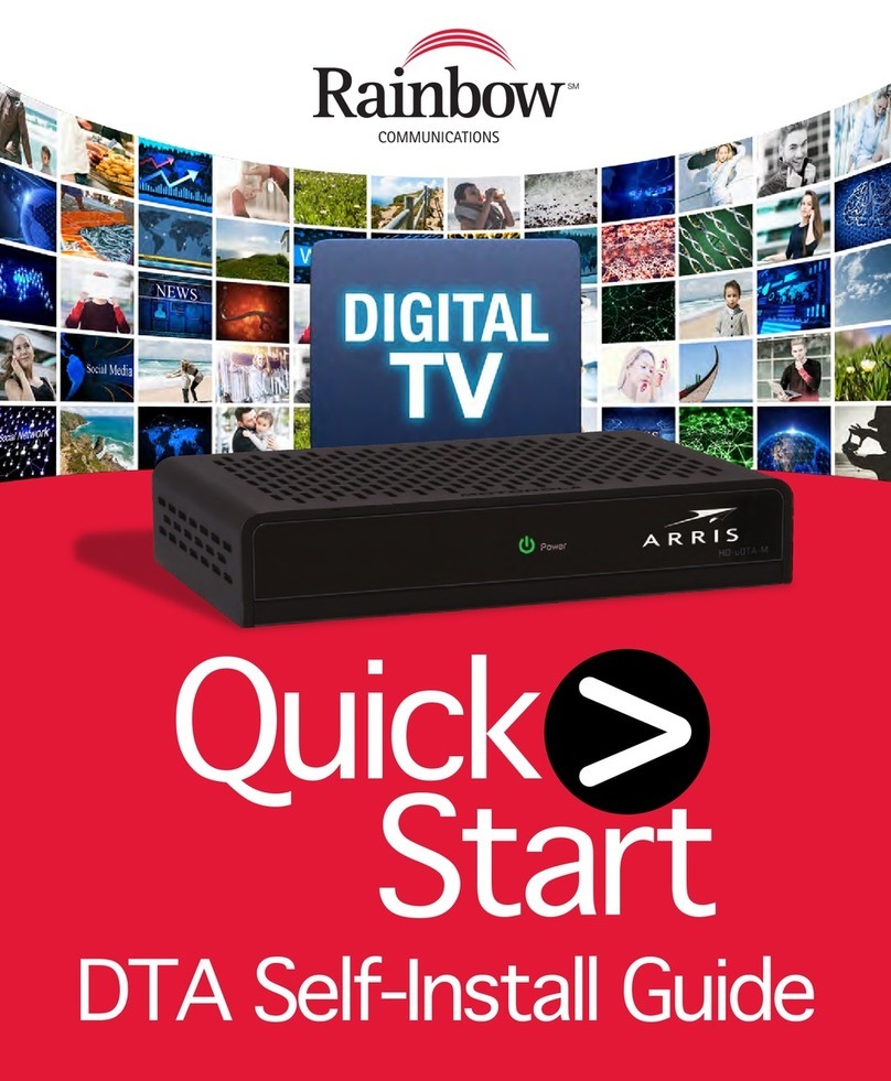 Rainbow Communications Arris DTA Self-install guide