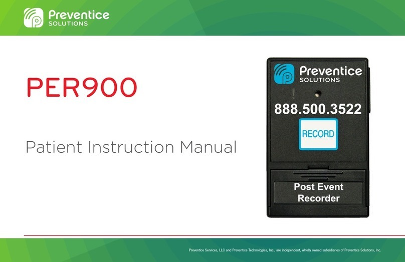 Preventice Solutions PER900 Patient Instruction Manual Preventice Solutions PER900 Patient Instruction Manual
