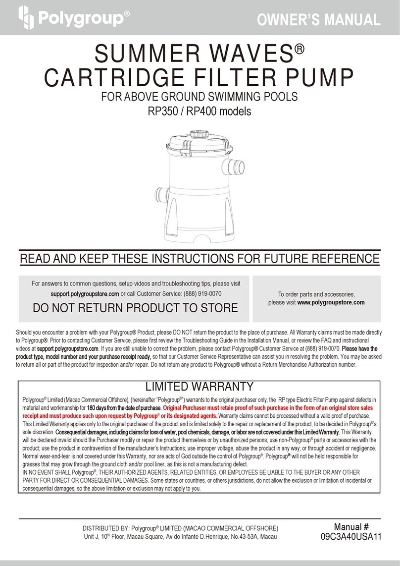Polygroup SUMMER WAVES RP350 owner's manual