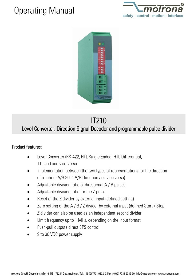 Motrona IT210 operating manual