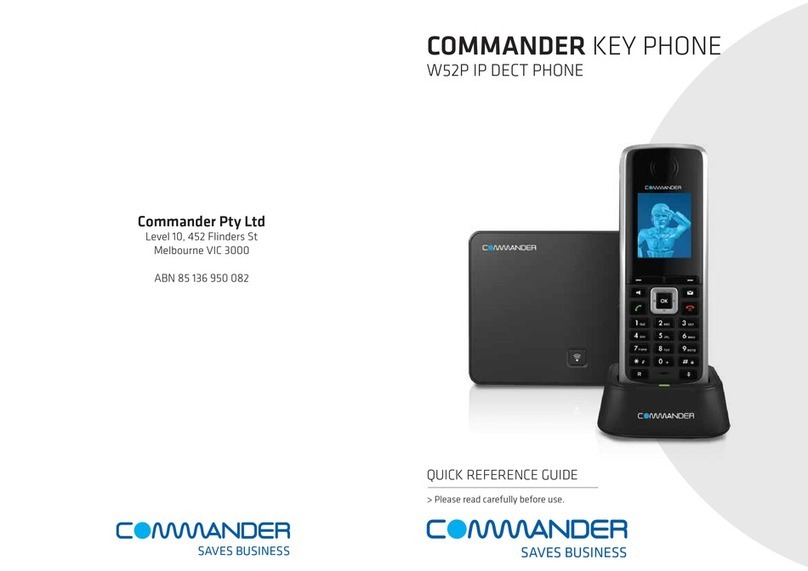 Commander Essentials W52P Quick reference guide