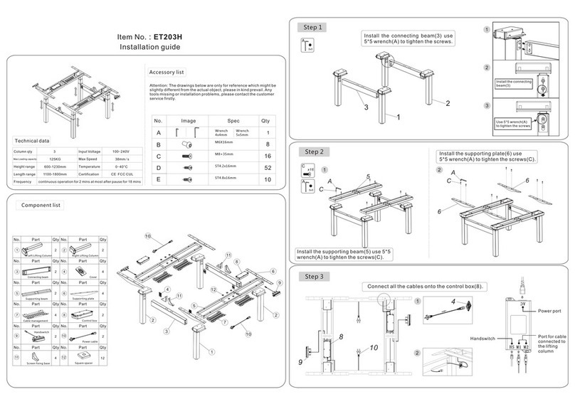 Flexispot ET203H User manual