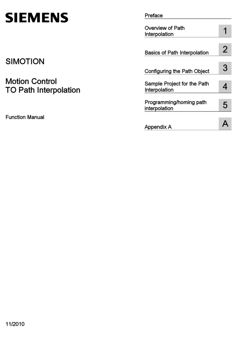 Siemens SIMOTION Parts list manual
