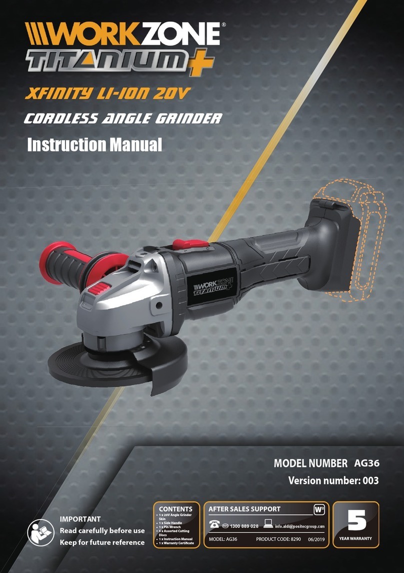 Workzone Titanium+ AG36 instruction manual