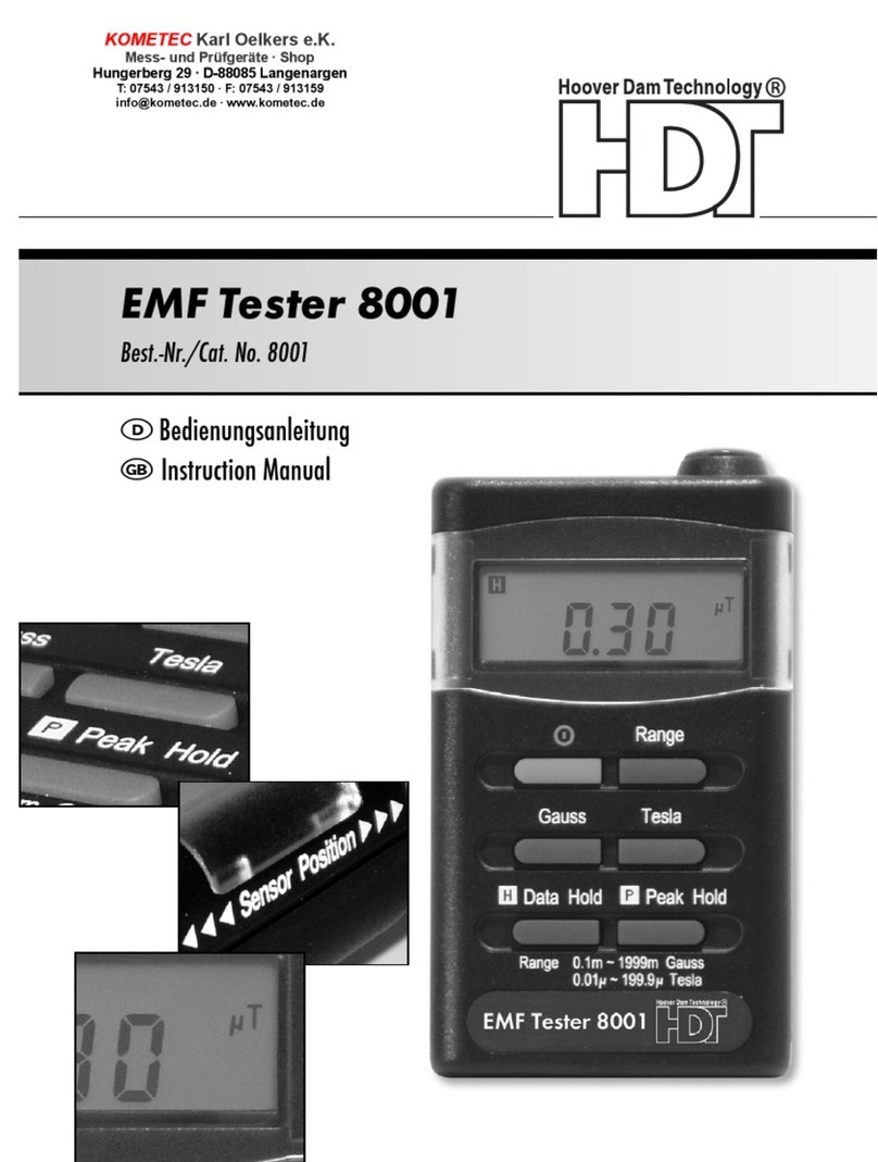 HDT 8001 User manual