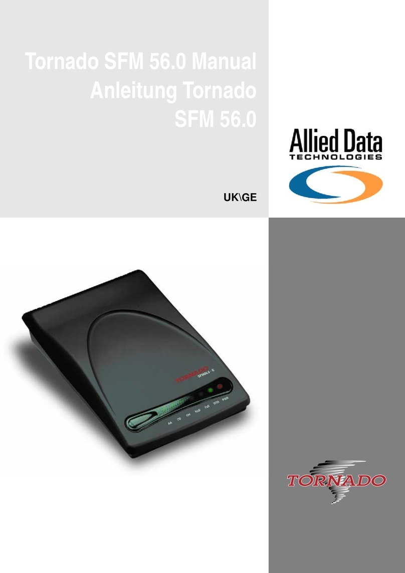 Allied Data Tornado SFM 56.0 manual