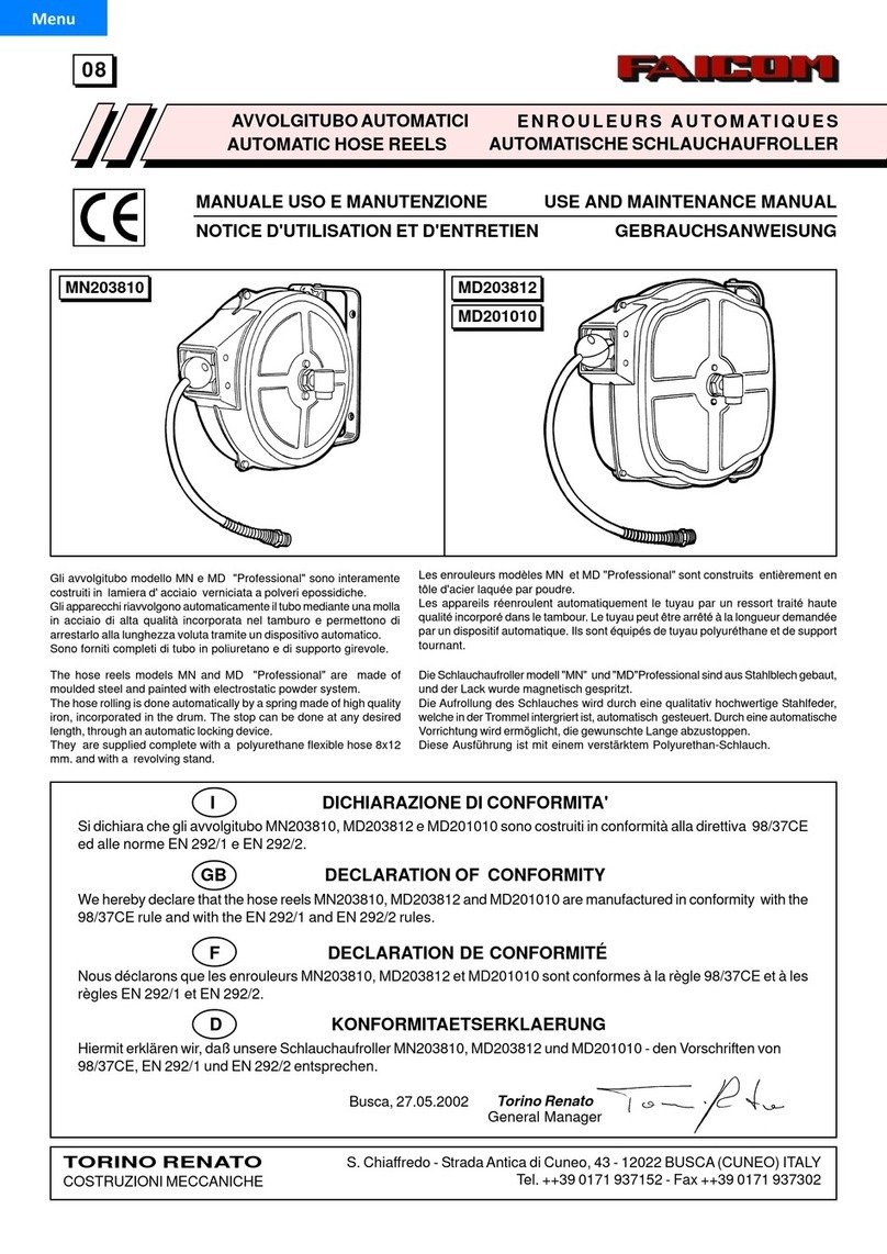 Faicom MN203810 Use and maintenance manual