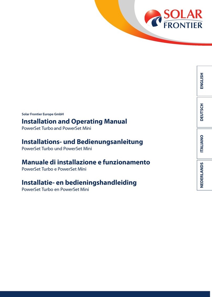 Solar Frontier PowerSet Turbo Series Installation and operating manual