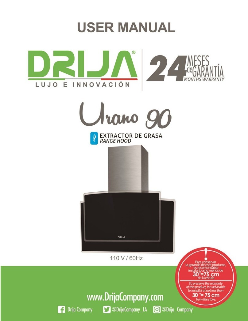 Drija Urano 90 user manual