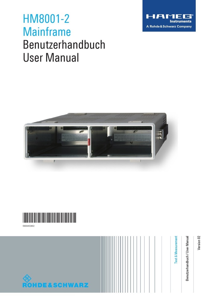 Hameg HM8001-2 user manual