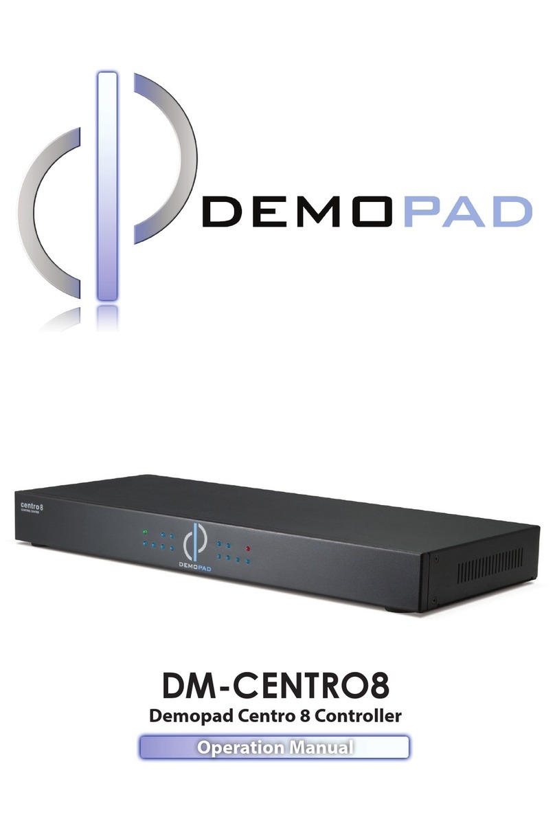DemoPad DM-CENTRO8 Operation manual