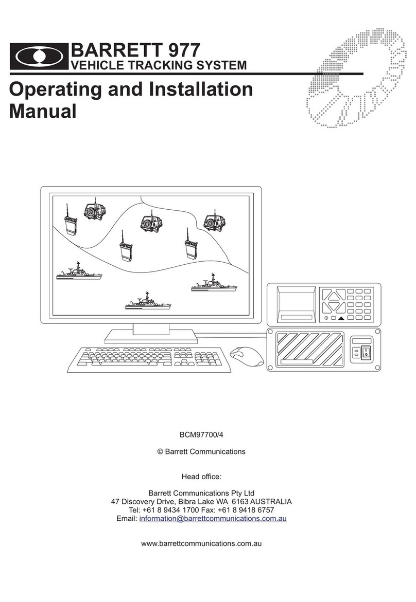Barrett 977 OPERATING AND INSTALLATION Manual Barrett 977 OPERATING AND INSTALLATION Manual