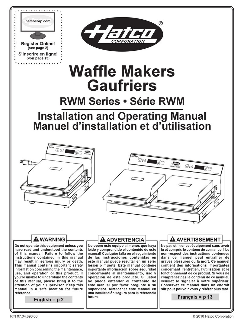 Hatco RWM Series User manual