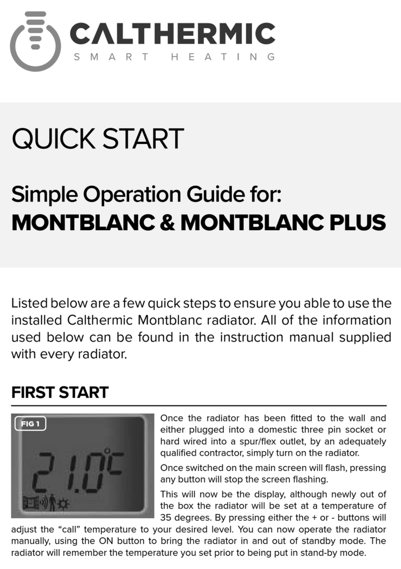 Calthermic MONTBLANC quick start Calthermic MONTBLANC quick start