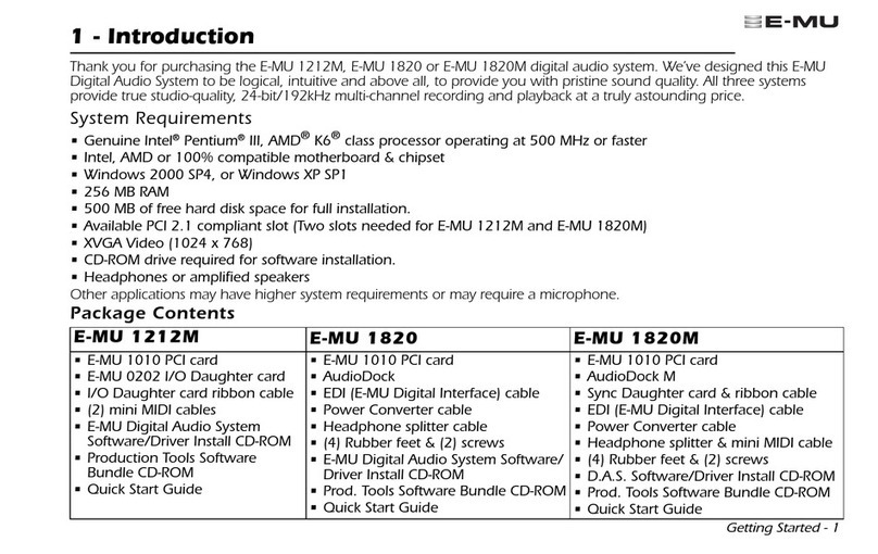 EMU 1212M manual