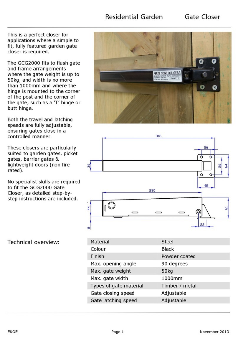 ROLLING CENTER GCG2000 Technical data