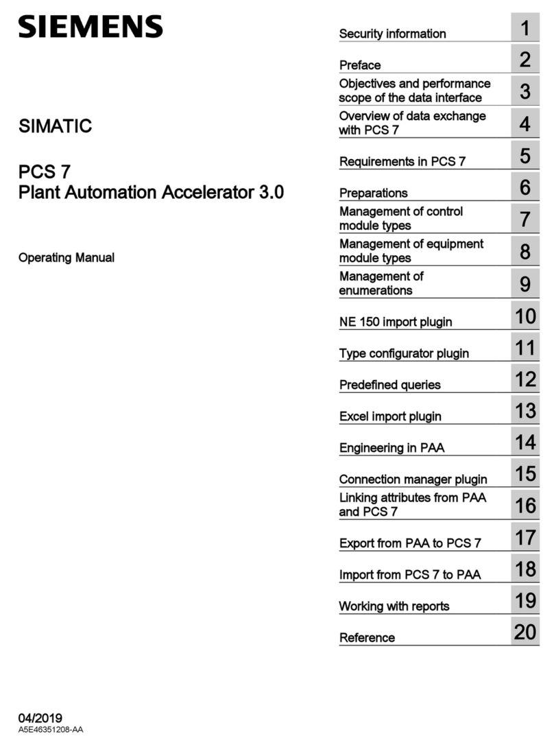 Siemens SIMATIC PCS 7 User manual