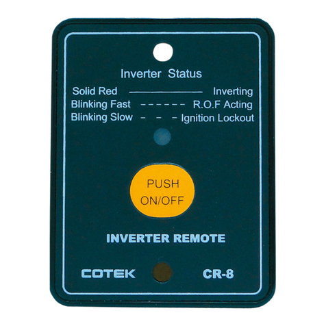 Cotek CR8 User manual