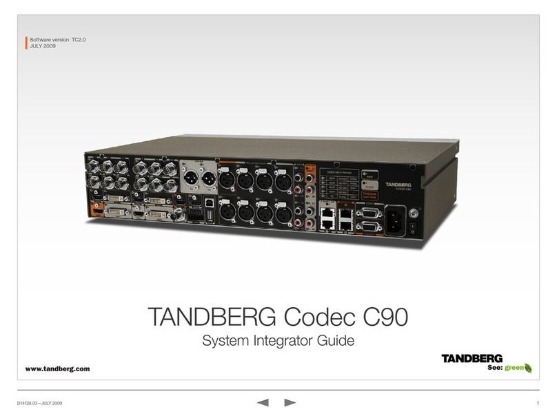 TANDBERG Codec C90 Assembly Instructions