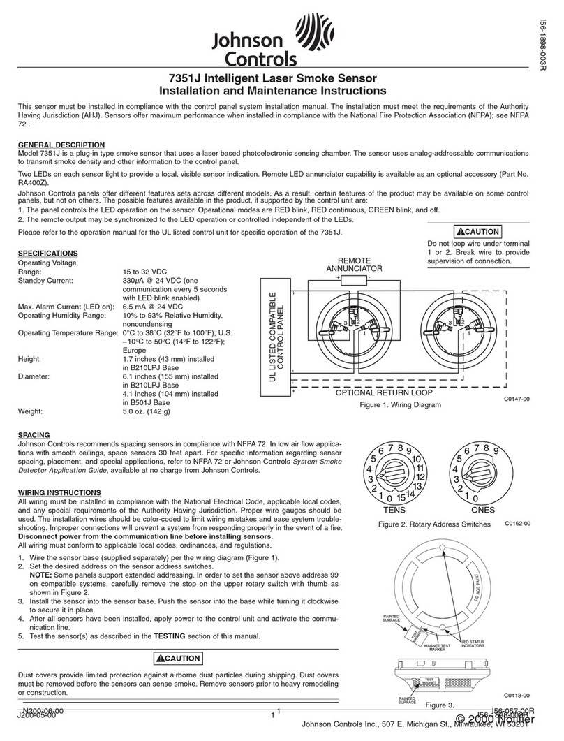 Johnson Controls 7351J User manual