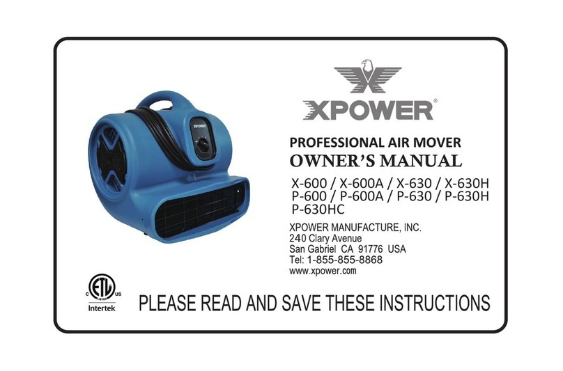 XPower X-600 owner's manual