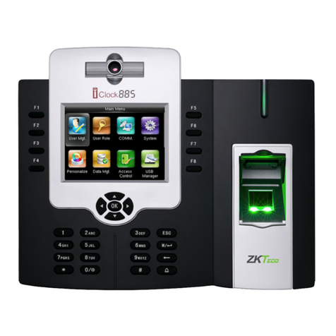 ZKTeco iClock 885 User manual