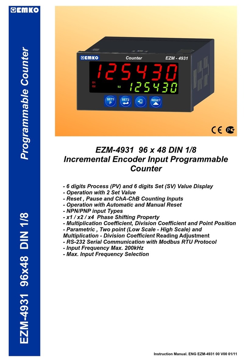 EMKO EZM-4931 Series instruction manual EMKO EZM-4931 Series instruction manual