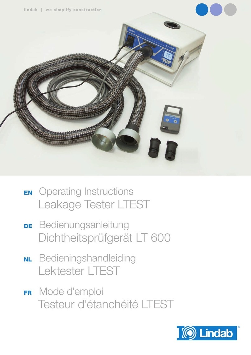 Lindab LTEST LT 600 operating instructions