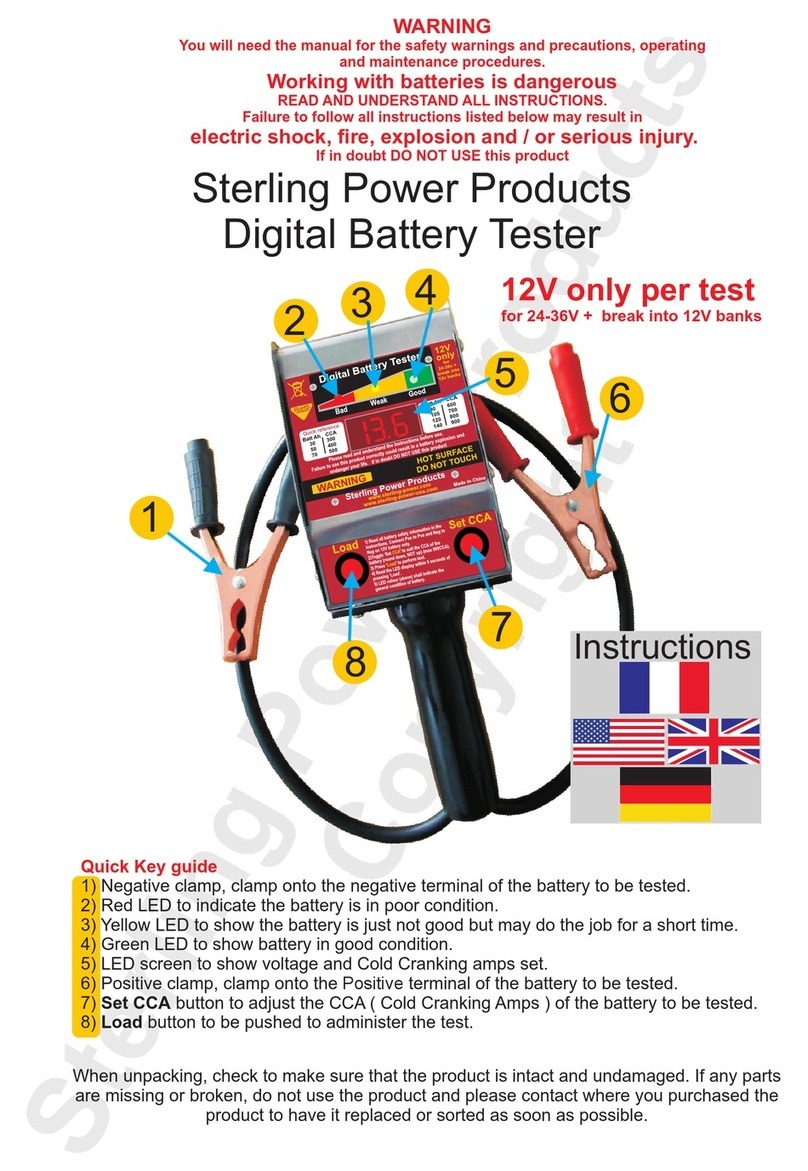Sterling Power Products Digital Battery Tester manual