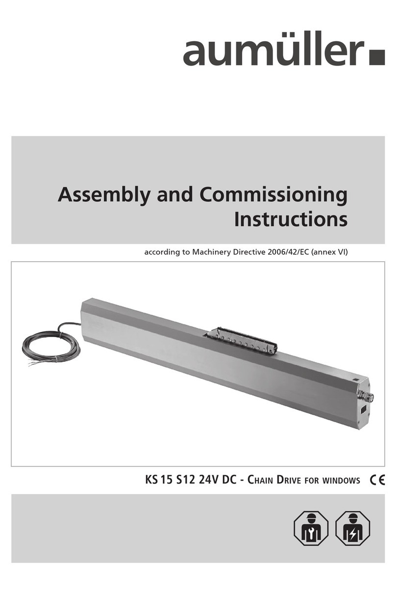 Aumuller KS 15 800 S12 Assembly and commissioning instructions