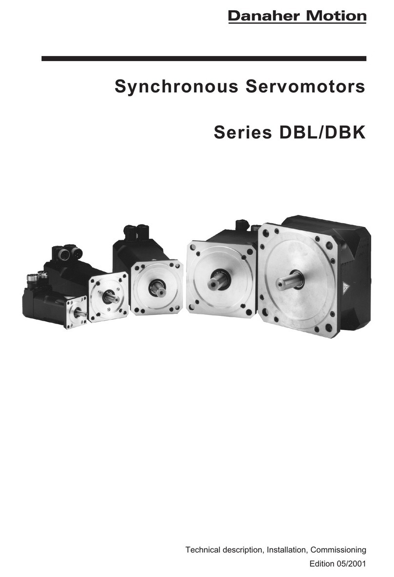 Danaher Motion DBL Series manual Danaher Motion DBL Series manual