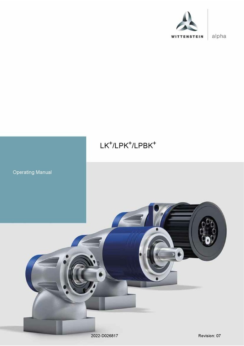 Wittenstein Alpha LK+ operating manual