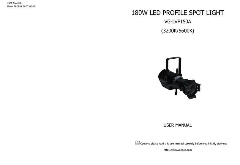 VanGaa Lighting VG-LVF150A user manual