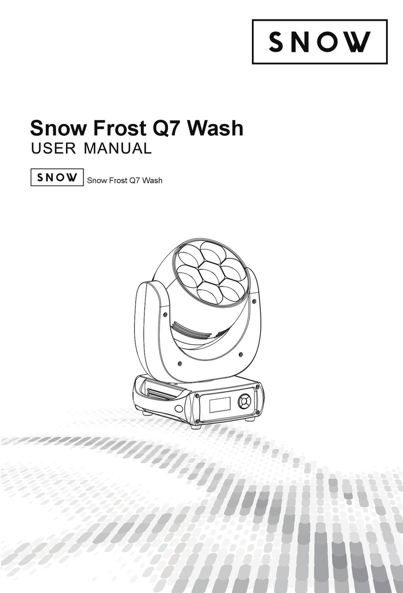 Snow Frost Q7 Wash User manual