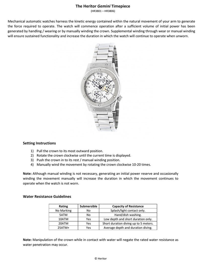 Heritor Gemini HR3801 quick start guide