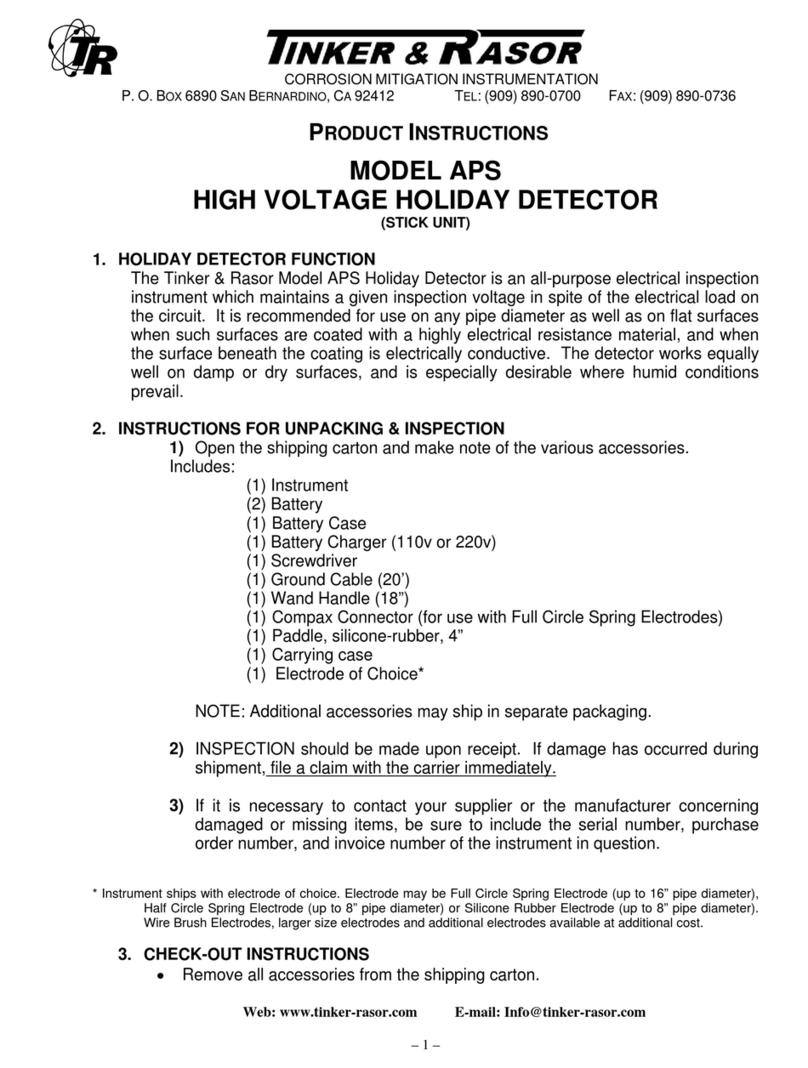 Tinker & Rasor APS Product instructions