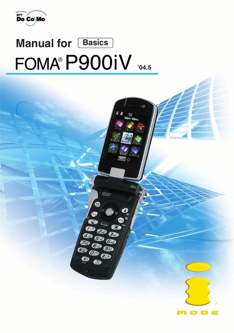 Panasonic FOMA P900iV User manual