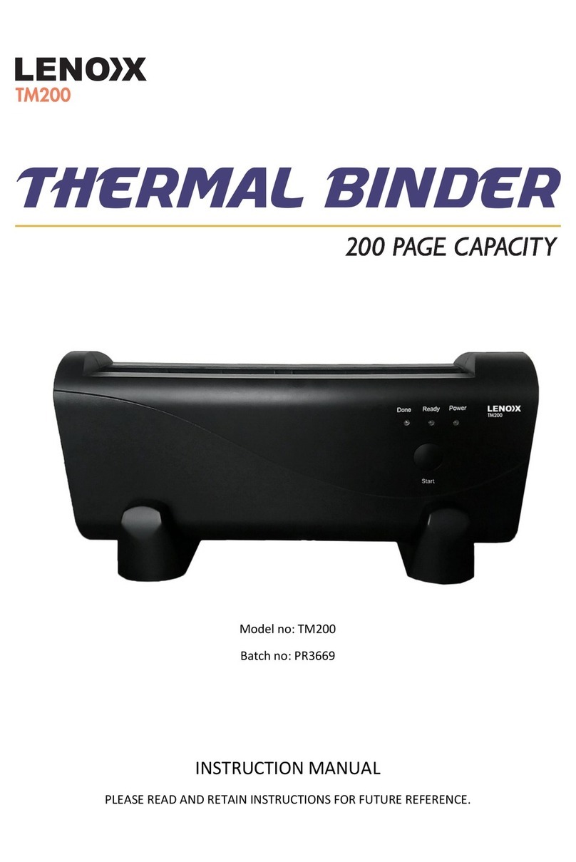 Lenoxx TM200 instruction manual