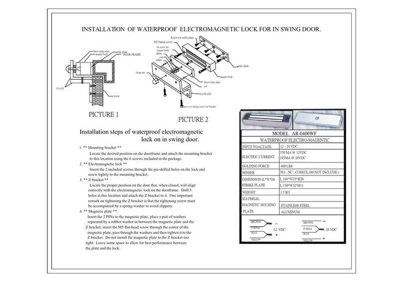 Soyal AR-0400WF installation instructions