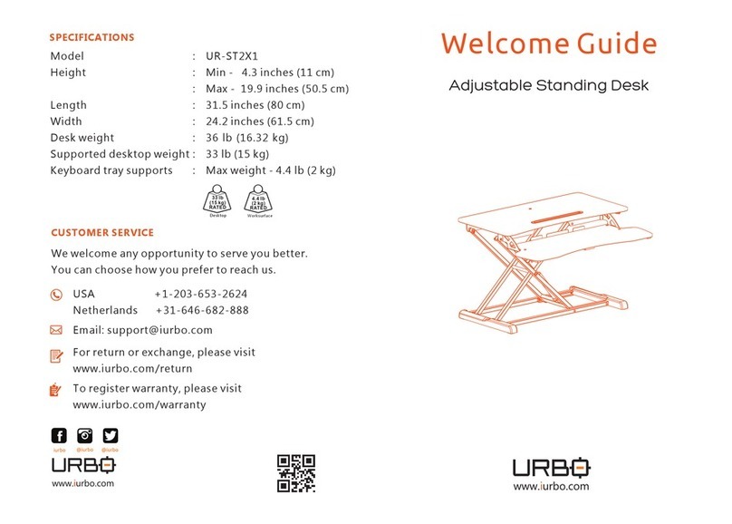 Urbo UR-ST2X1 Welcome guide