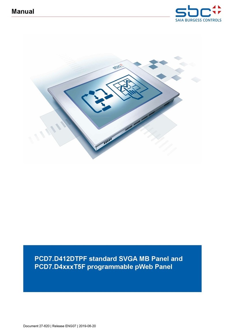 Saia Burgess Controls PCD7.D412DTPF manual