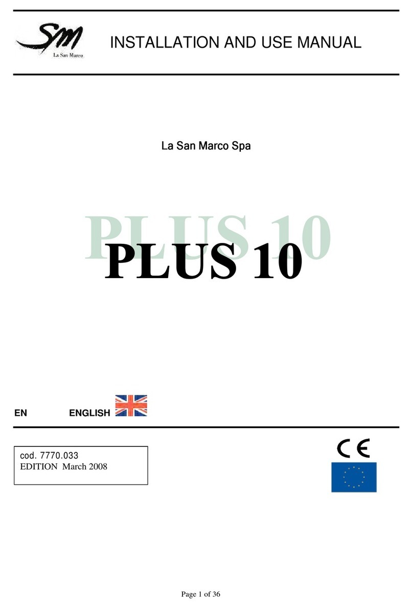 La San Marco PLUS 10 Series Installation and use manual