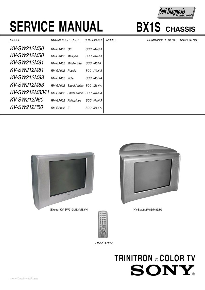 Sony Trinitron KV-SW212M50 User manual