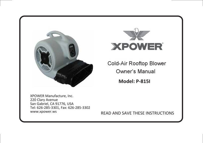 XPower P-815I owner's manual